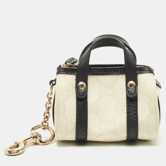 Gucci Bags Gucci Whiteblack Gg Supreme Canvas And Leather Boston